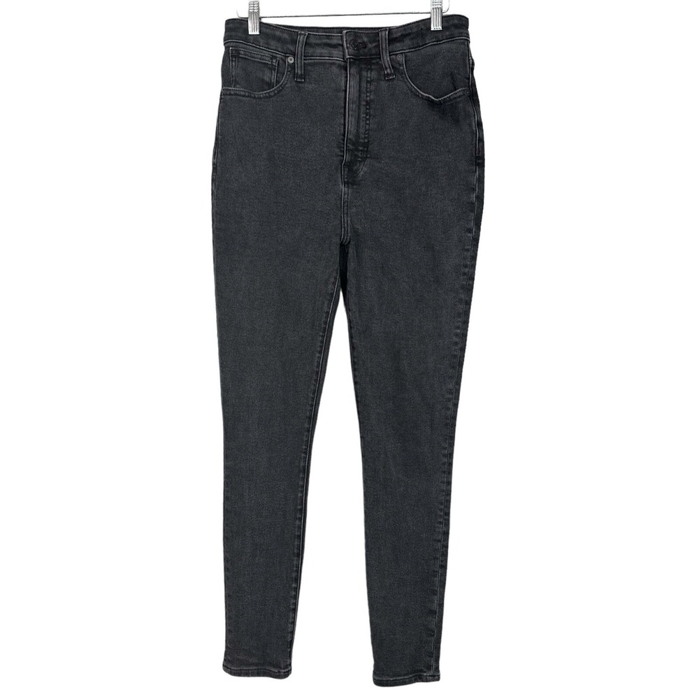 Madewell Curvy High Rise Skinny Jeans Womens 29 Black Stretch Denim Fair Trade